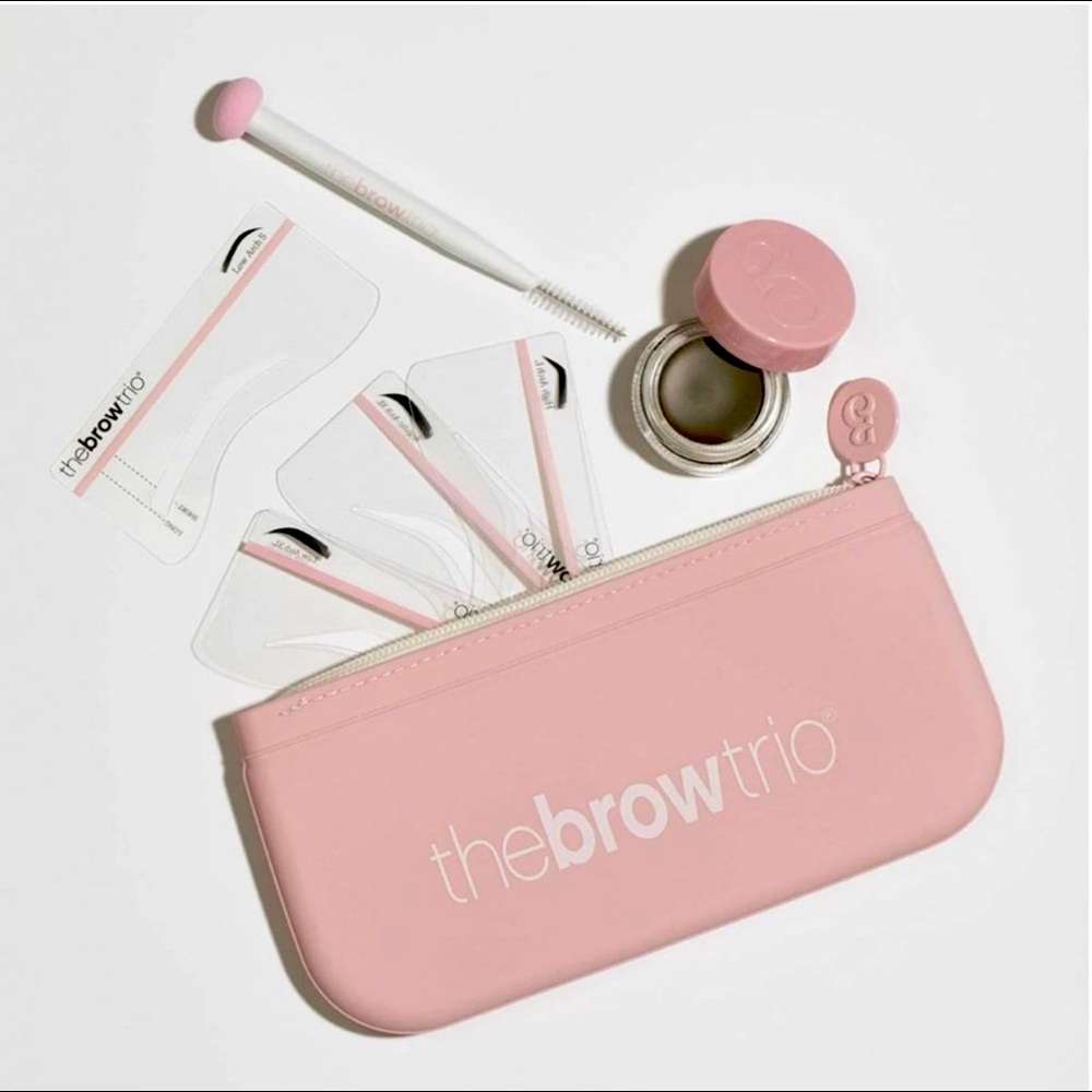 Brow trio kit in dark brown